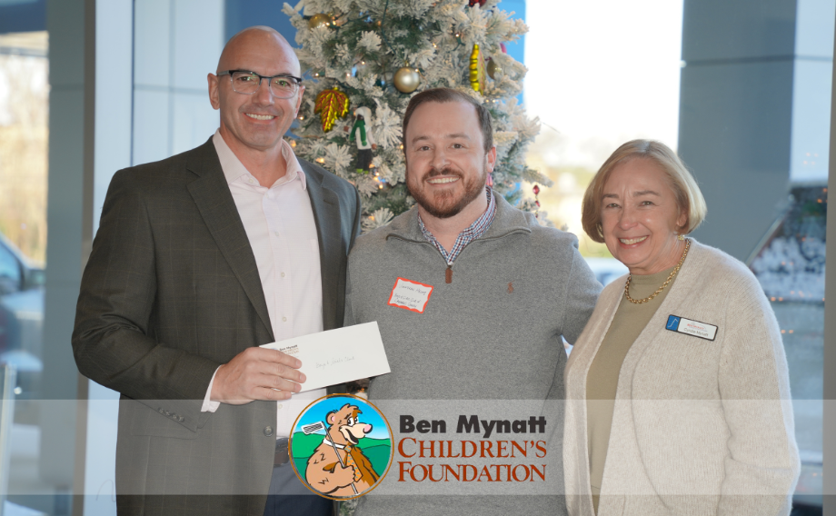 Ben Mynatt Children’s Foundation check presentation