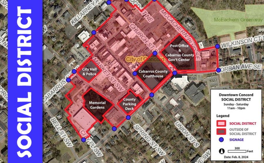 Social district map