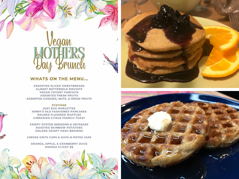 Vegan Mother's Day Brunch menu
