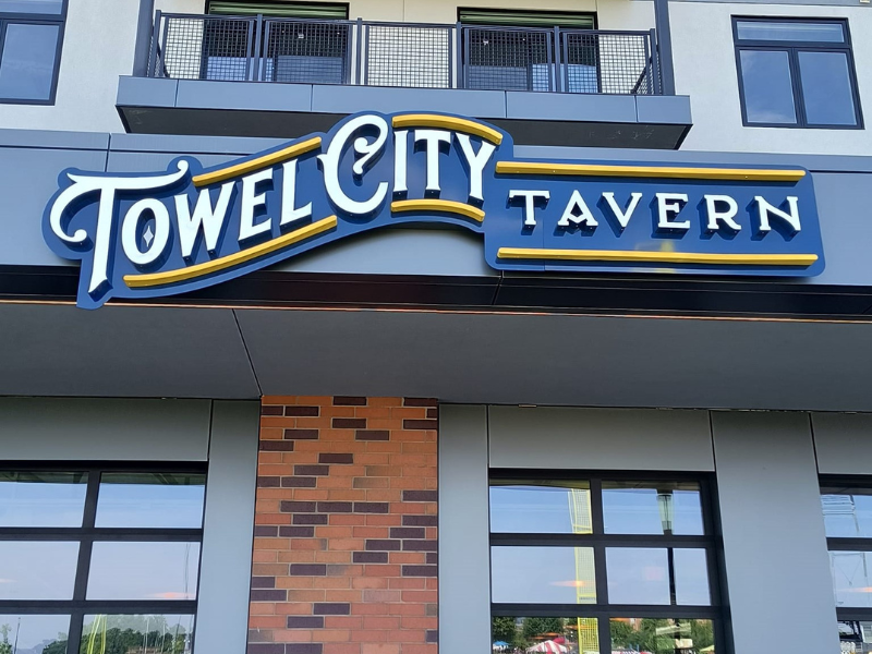 Towel City Tavern Sign