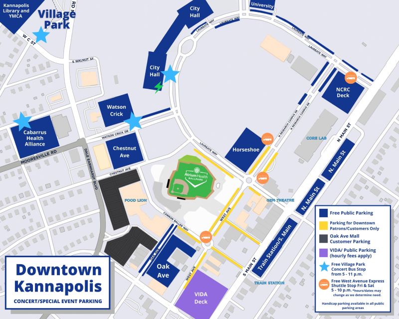 West Avenue Express Shuttle Map