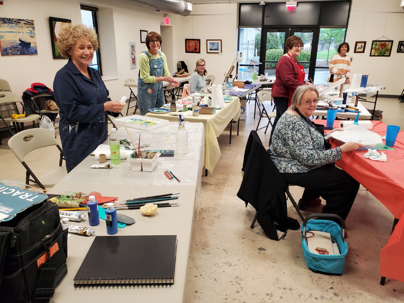 Cabarrus Art Guild art class