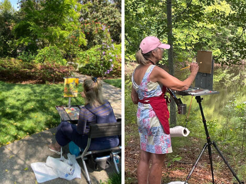 Plein air painting