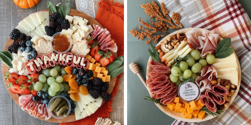 charcuterie boards that say Thankful