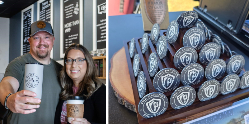 The Partner Foundation has launched an innovative “Chip In” program at Rocky River Coffee Co