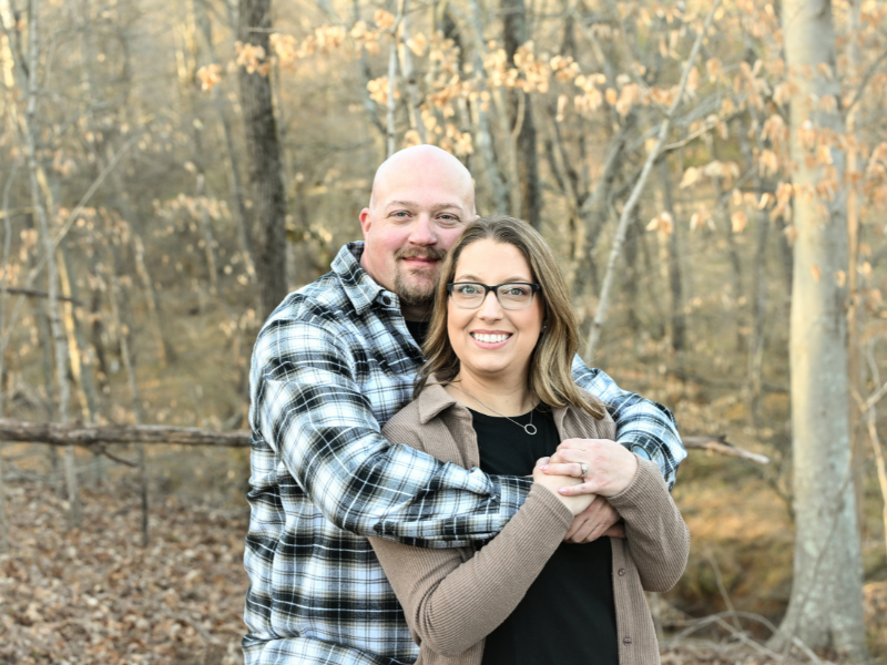 Officer Kyle Baker and his wife, Christina, founders of The Partner Foundation