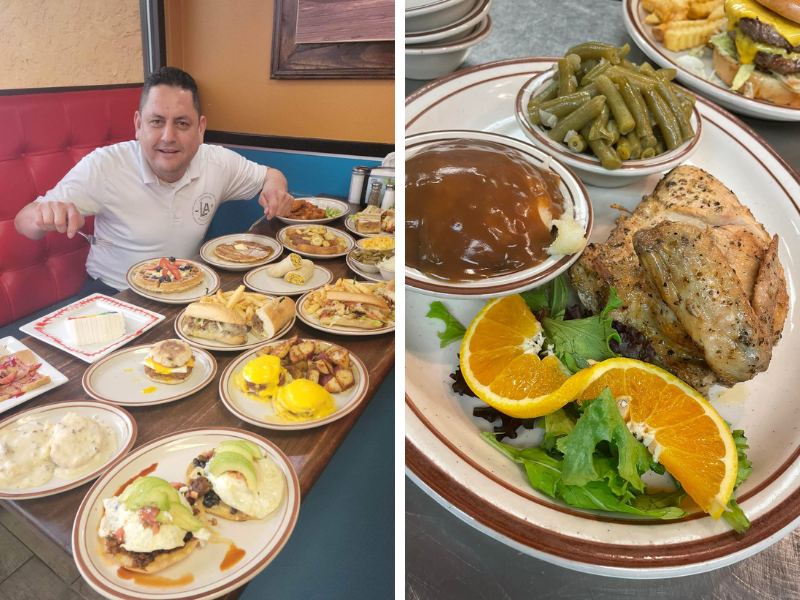 a Variety of food offered from Sunshine Family Restaurant