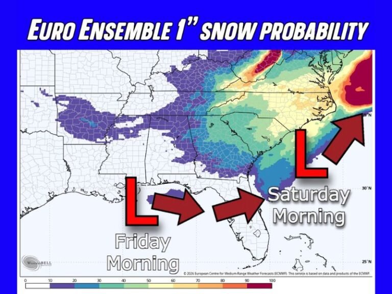 Arctic Air Tightens Grip on Alabama and Tennessee as Forecast Signals Days of Subfreezing Cold and Dangerous Wind Chills