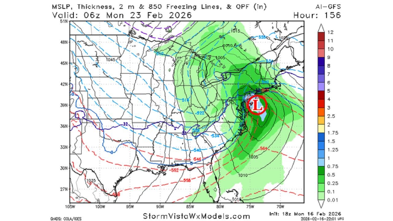 AI Weather Models Hint at Potential Mid-Atlantic and Northeast Winter Storm This Weekend as Track Differences Raise Rain-Snow Line Questions