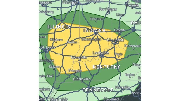 “All-Hazard” Severe Weather Zone Expands Across Illinois, Indiana, Kentucky and Tennessee With Damaging Winds, Hail and Tornado Risk