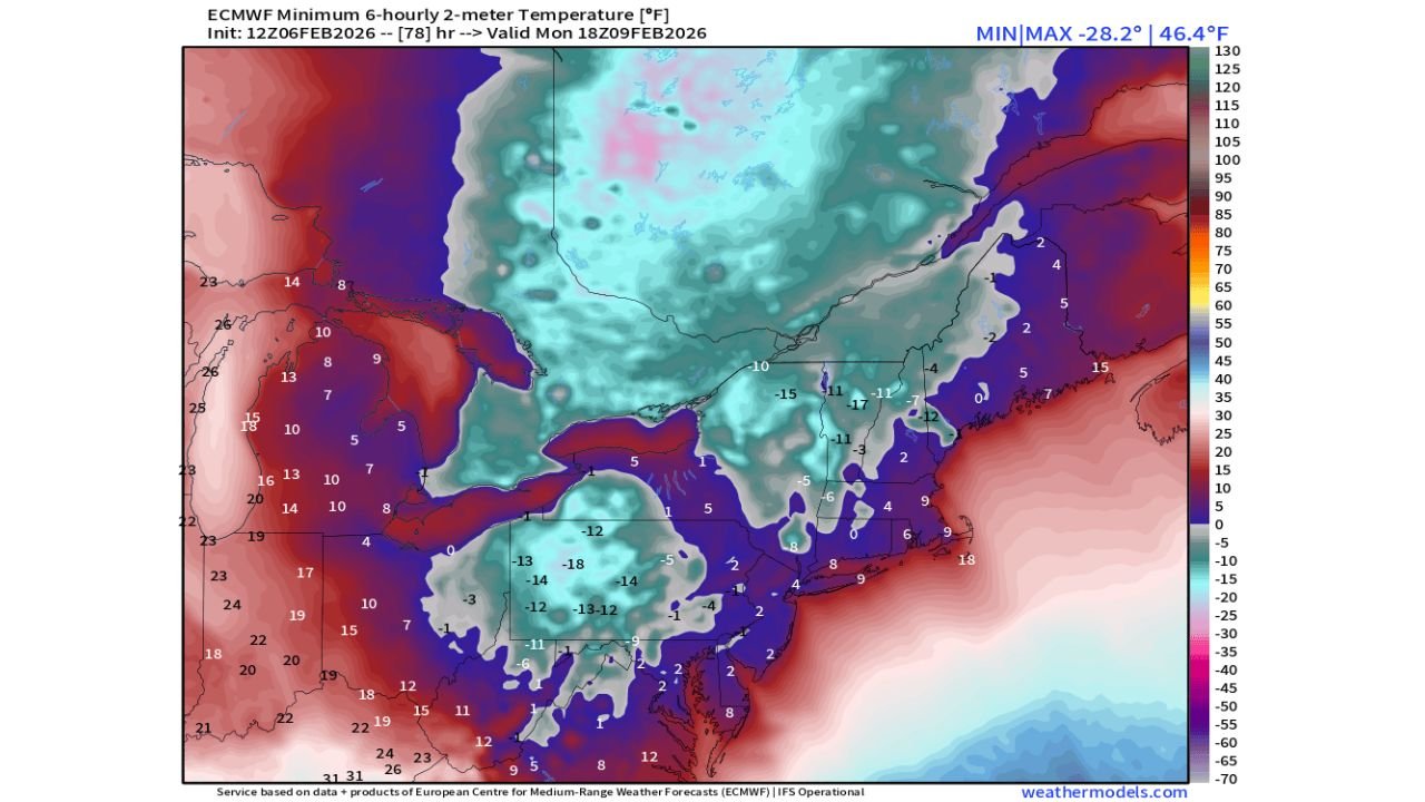 Arctic Front Sparks Snow Squalls Across Massachusetts, Connecticut and Rhode Island as Bitter Wind Chills Plunge Below Zero