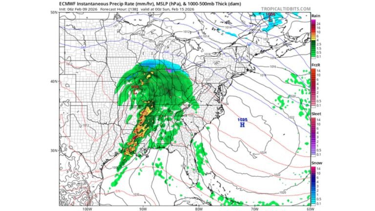 Carolinas, Georgia, and Tennessee Trend Toward Warmer, Rain-Dominant Weekend Storm as Severe Weather Potential Moves North
