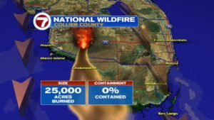Collier County’s “National Fire” Explodes to 25,000 Acres With 0% Containment, Smoke Threatens Alligator Alley, The Keys and Southern Miami-Dade
