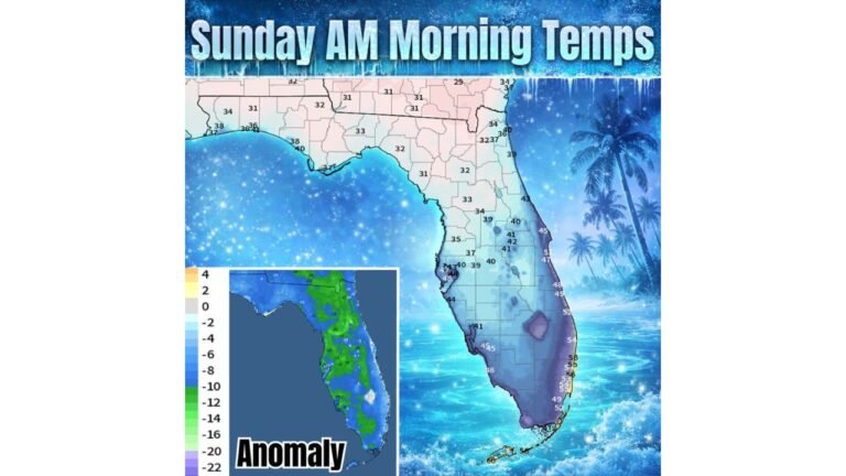 Could This Be Florida’s Last Freeze of the Season? Cold Air Push Brings Freeze Warnings as Pattern Flip Signals Warmer Weeks Ahead