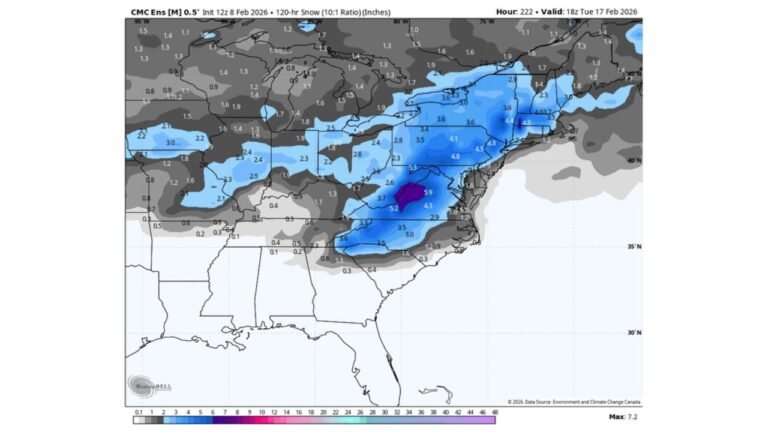 Early Signals Point to Possible Miller B Snowstorm Late Next Weekend Across the Northeast, but Forecast Confidence Remains Low at This Range