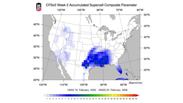 Expanding Late-February Severe Weather Signal Emerges Across the Lower Mississippi and Tennessee Valleys
