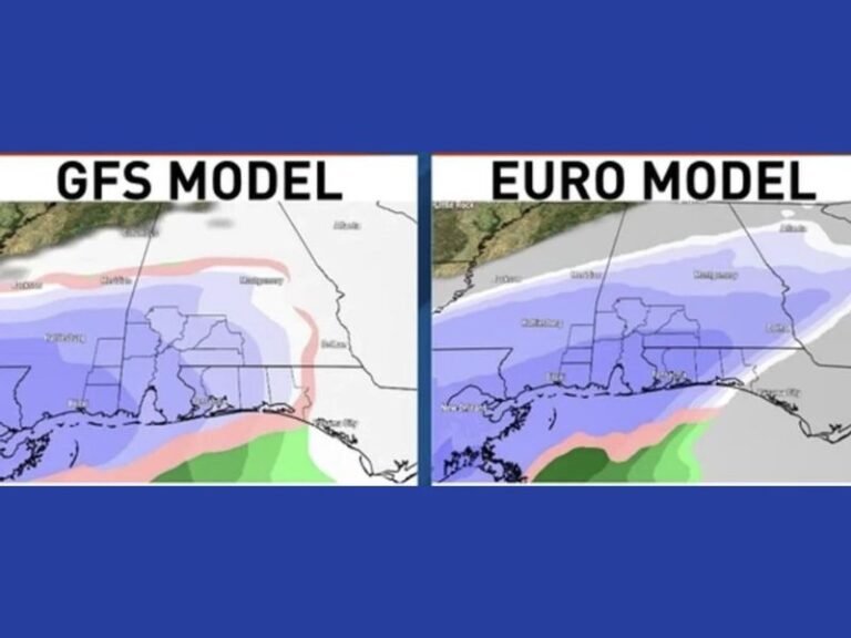 February 29–30 Forecast Drama: Gulf Coast Snow Signals Collide as GFS and Euro Models Diverge on Late-Winter Setup