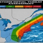 Initial Snow Threat Map Highlights High-Impact Corridor From Maryland to Maine as Northeast Storm Develops