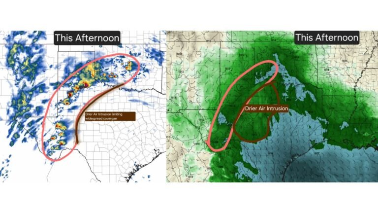 Isolated Supercells Possible from Texas Panhandle to Oklahoma This Afternoon as Drier Air Limits Widespread Severe Threat