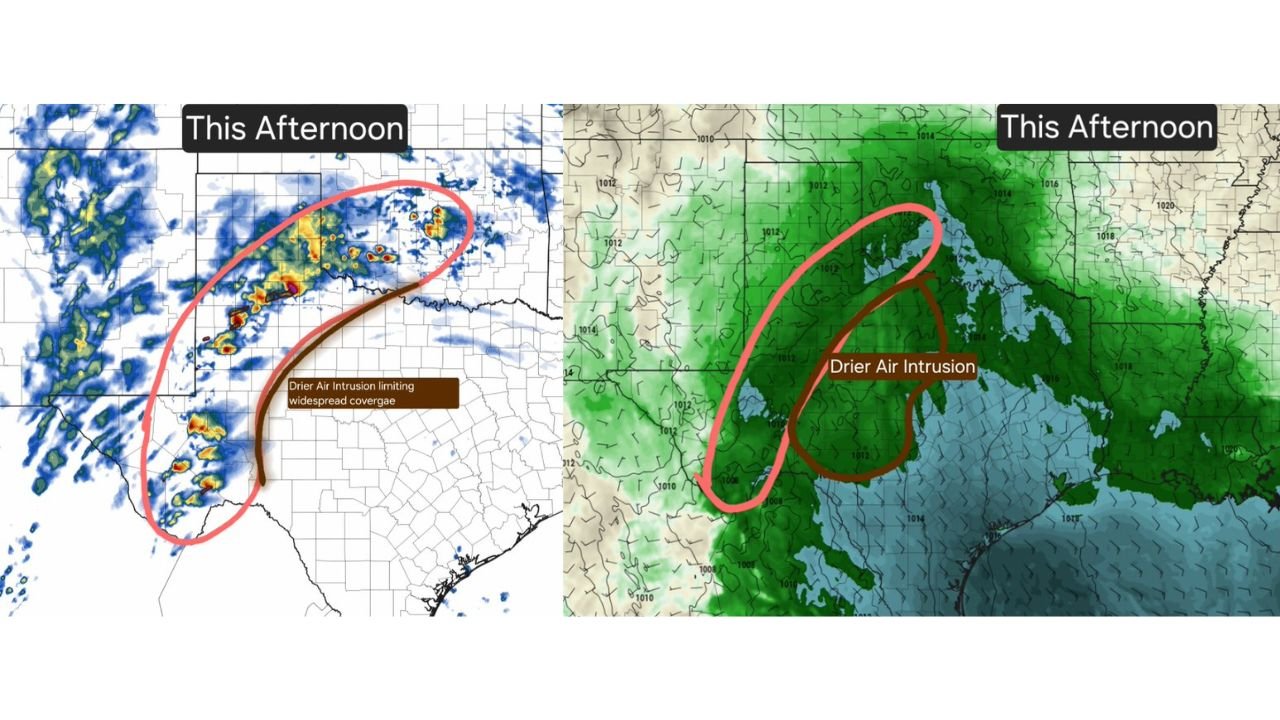 Isolated Supercells Possible from Texas Panhandle to Oklahoma This Afternoon as Drier Air Limits Widespread Severe Threat