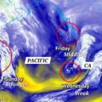 Multiple Pacific Systems Line Up This Week as Stronger Weekend Storm Threat Emerges Behind Midweek Wave