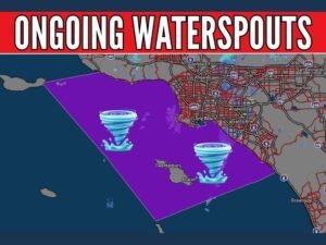 Marine Warning Issued for Los Angeles and Ventura Coastal Waters as Waterspouts Are Reported Offshore