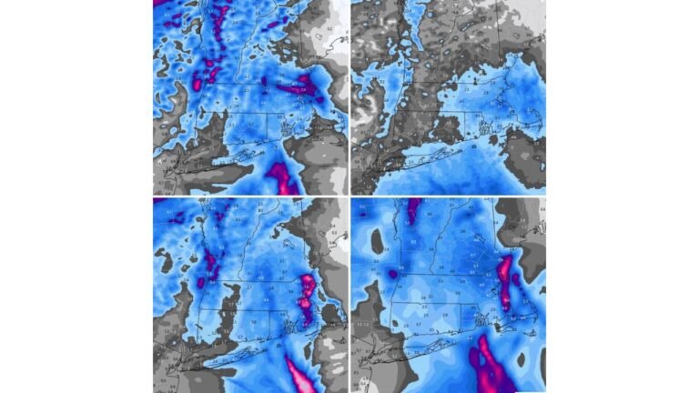 Massachusetts, Connecticut and Rhode Island Face a Sharp Arctic Blast Saturday With Squally Snow Bands and Dangerous Wind Chills