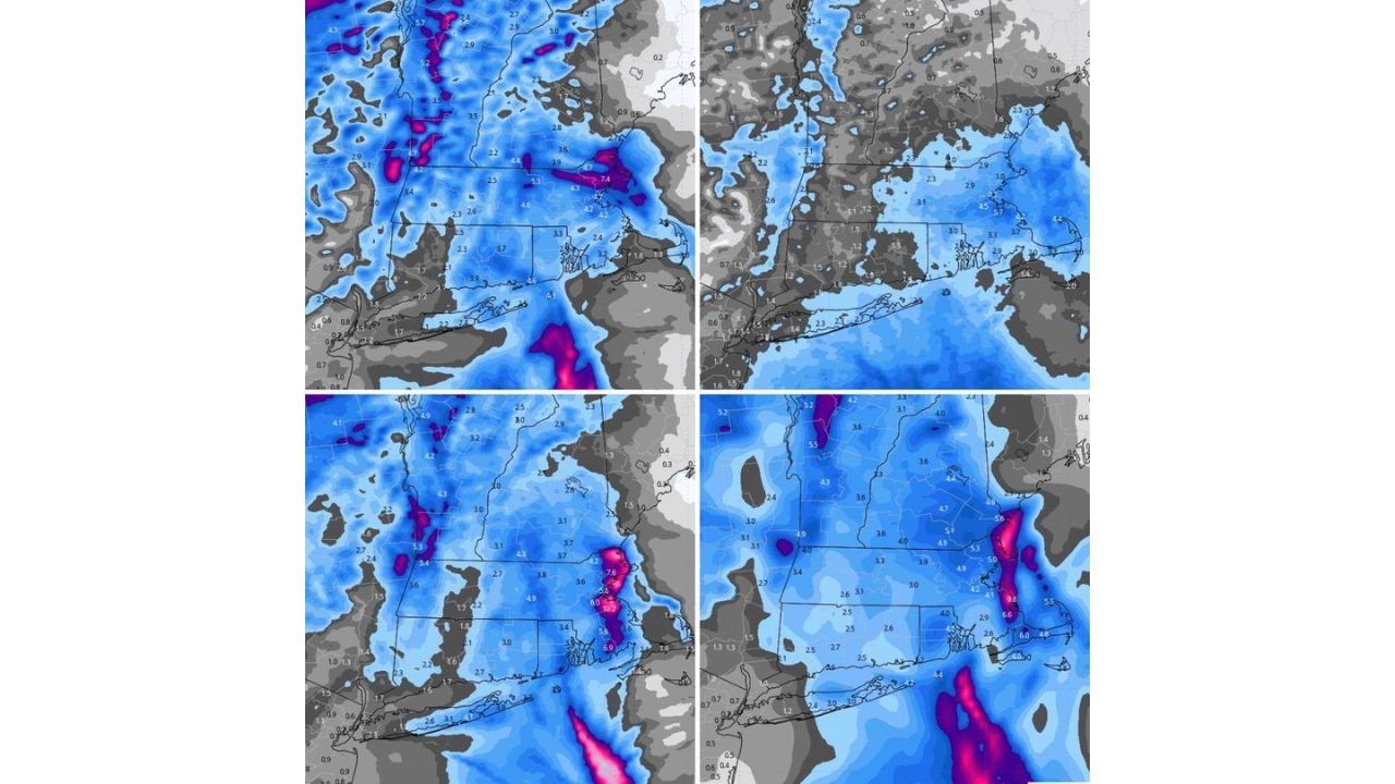 Massachusetts, Connecticut and Rhode Island Face a Sharp Arctic Blast Saturday With Squally Snow Bands and Dangerous Wind Chills