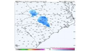 Midday Snow Showers Possible Sunday Across North Carolina as Quick-Hitting System Drops in From the Northwest