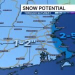 New England Saturday Snow Outlook Takes Shape as Coastal Pockets Could See Higher Totals Despite Limited Moisture