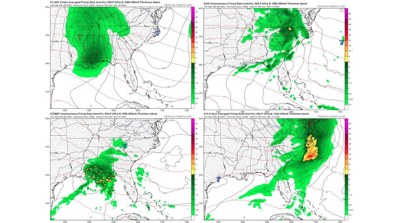 Florida, Georgia, and the Carolinas Face Timing Battle Between Approaching Rain and Daytona as Frontal System Advances Next Weekend
