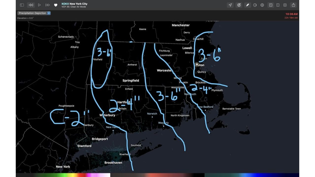 “Norlun Trough” Snow Setup Could Create Sharp Town-to-Town Swings Across Massachusetts, Connecticut and Rhode Island With 0–6 Inches on the Table