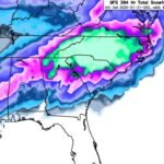 North Carolina and Virginia Show Up in a “Fantasy-Range” GFS Snow Bullseye, Hinting at a Rare Deep-South Winter Storm Signal