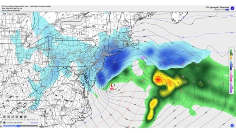 North Carolina and the Mid-Atlantic Monitoring Growing Nor’easter Signal for Sunday Into Monday as Coastal Low Potential Increases
