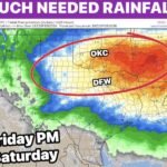 North Texas Rain Event Could Deliver 1–2 Inches From Friday Night Through Saturday as Storms Target DFW With Higher Totals Toward Oklahoma and Arkansas