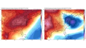 Northeast States May See Late-Season Snow Chance as Blocking Pattern Forces Sharp Ensemble Shift Across New England, New York, and the Mid-Atlantic