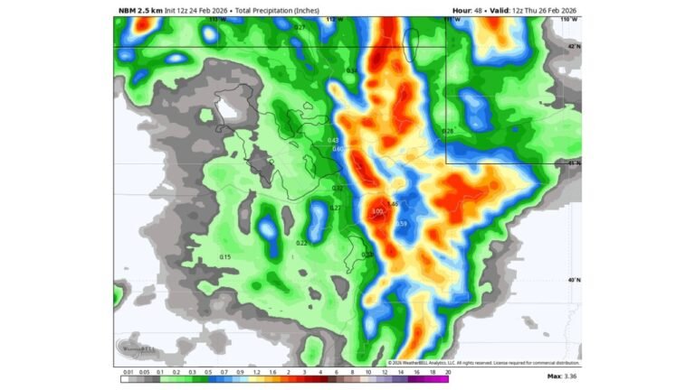 Northern Utah Mountains Brace for Sloppy, High-Elevation Snow as Snow Levels Surge Toward 9,000 Feet and Heavy Rain Targets Valleys Overnight