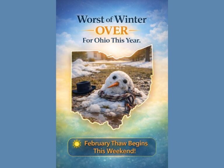 Ohio’s Harshest Winter Stretch Appears Over as February Thaw Brings 60s to Central and Southern Parts of the State