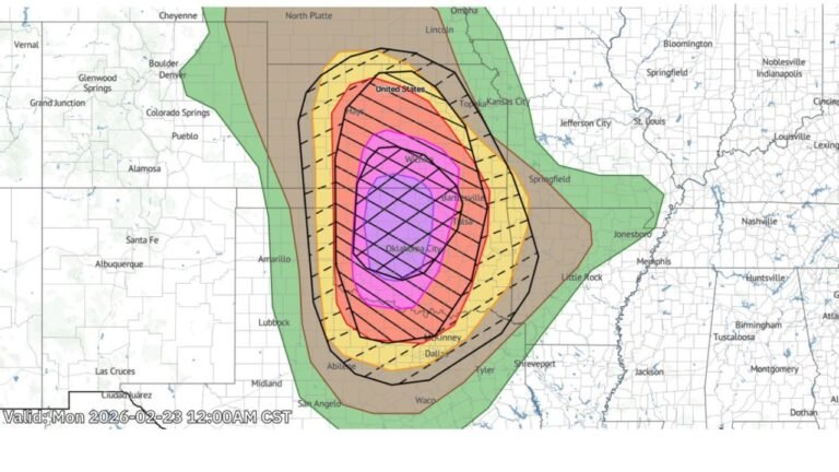 Oklahoma City, Tulsa, Wichita and Dallas in High-End Severe Weather Zone as Overnight Storm Risk Expands Across Oklahoma, Kansas and North Texas