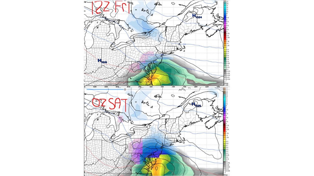 Pennsylvania, New Jersey and New York Storm Track Uncertainty Grows as Model Shift Expands Snow Shield North Toward I-78 and I-84 Corridor