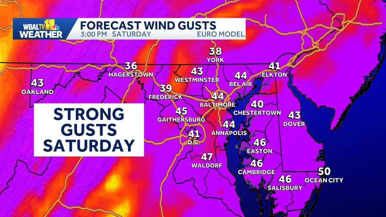Pennsylvania Snow Clipper and Arctic Front Set to Drive Powerful Winds and Cold Into North Carolina, Virginia, Maryland, and the Northeast This Weekend