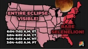 Rare ‘Selenelion’ Lunar Eclipse to Turn Moon Deep Red Across the U.S., With East Coast Set for Stunning Sunrise Alignment