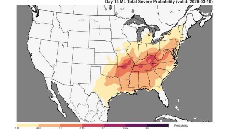 Severe Storm Threat Expands Across Mid-South and Ohio Valley by Mid-March Despite Lingering Snow Cover in Parts of the Region