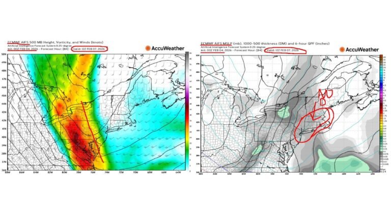 Sneaky Snow Band Could Drop 4–5 Inches Between NYC and Boston Early Saturday, With Hartford–Providence Corridor Most at Risk
