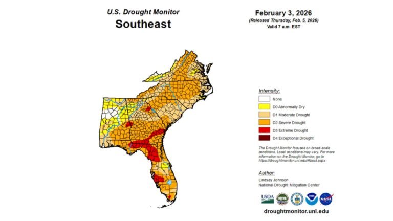 Southeast Drought Deepens as La Niña’s Grip Lingers Across Florida and the Carolinas Despite Growing El Niño Signals for Late 2026