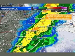 Southeast Texas Braces for Saturday Evening Severe Storm Line: Houston, Galveston, and Beaumont in Path of Damaging Winds and Isolated Tornado Risk