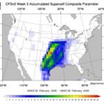 Texas, Oklahoma, Kansas, Missouri, and Arkansas Show Elevated Severe Storm Potential in NIU Week 2–3 Outlook for February 15–28