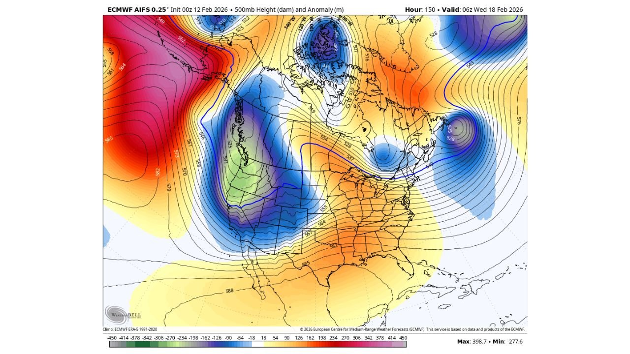 Washington and Oregon Face Major Pattern Flip as Pacific Northwest Trough Brings Back Mountain Snow and Lower Snow Levels
