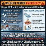 Wildlife Water Emergency Unfolds Across North Carolina as Extreme Cold Freezes Ponds, Streams, and Natural Water Sources