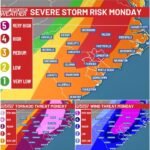 Central North Carolina Including Charlotte and Greensboro Faces Level 4 Severe Storm Risk With Possible Long-Track Tornadoes Monday